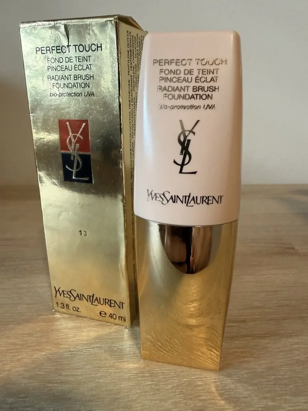 YSL Perfect Touch Radiant Brush Foundation #13 1.3oz 40ml Unused W Box
